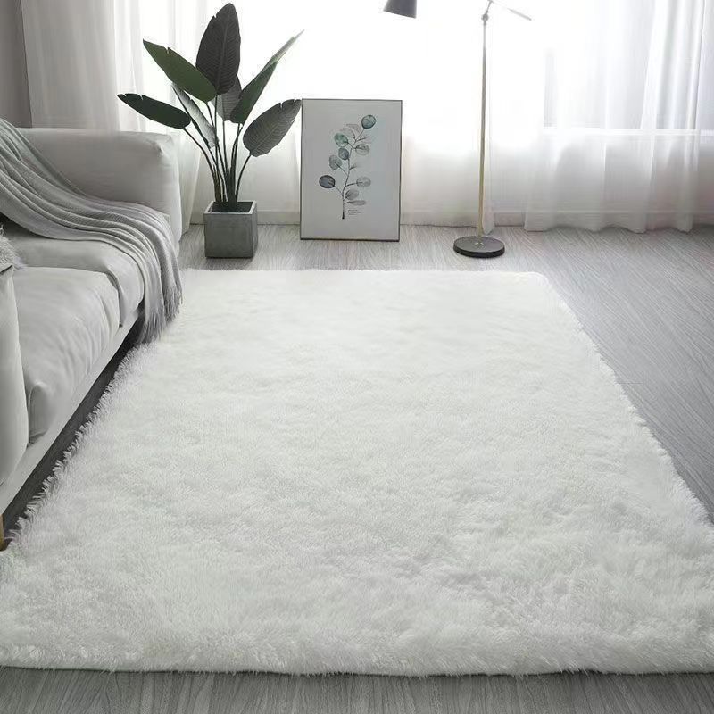 White Silk Wool Rug Pad Bedroom Living Room Children's Room Home Decor Soft and Fluffy Machine Washable Anti-slip