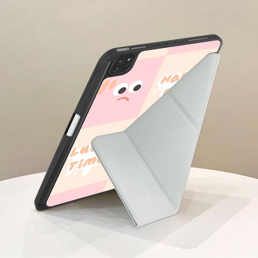 Cute Expression Holder Cover Tablet Case For iPad Pro 11th 10th 9th 8th 7th 12.9inch Pro 2025 Mini 6 7 Air 4 5 M3 M2 1 2 M4
