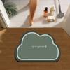 Bathroom Floor Mat Toilet Shower Bath Soft Diatom Mud Clouds Cartoon Non-slip Mat Household Absorbent Mat Foot Mat