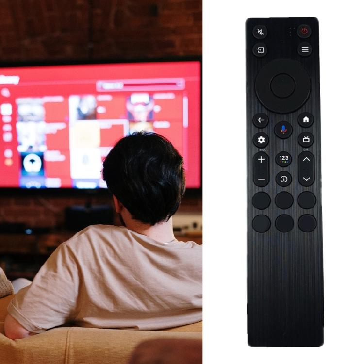 Small Voice Command TV Remote Ergonomic Button Multifuntional TV Remote Controller Plastic Texture for Easy Navigation