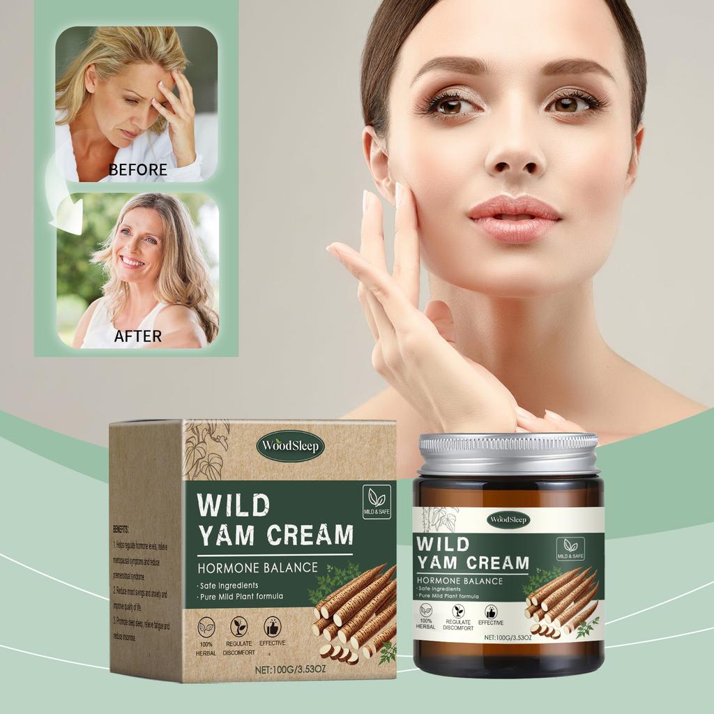 Women's Care Yam Cream Deeply Nourishing Long-Lasting Moisture Body Massage Abdomen Chest Arms Thighs Gentle Formula 100g