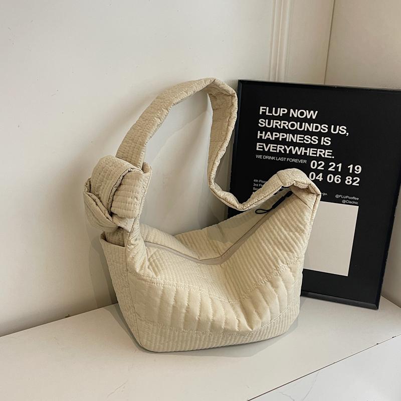 Pleated Hobo Bag Women's Large Capacity Lightweight Commuter Shoulder Bag Crossbody Bag