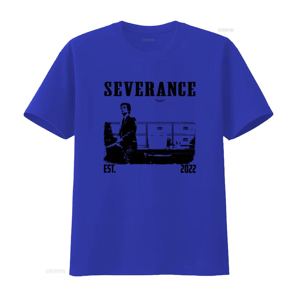 Severance TV Series Vintage Midcentury T Shirt for Men 2022 Est Print Crewneck Casual Vintage Washed Comfortable Homme