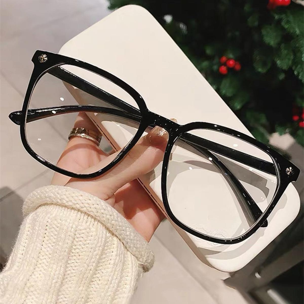 

Trendy Women s Eyes Anti-Blue Light Myopia Glasses Black Fashion Flat Glasses Men s Eyes Women s Glasses Men s Glasses рожевий