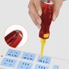 Insulated Screwdriver Voltage Test Pen Voltage Detectors Electroprobe Home Electricity Tool Circuit Tester with Handle
