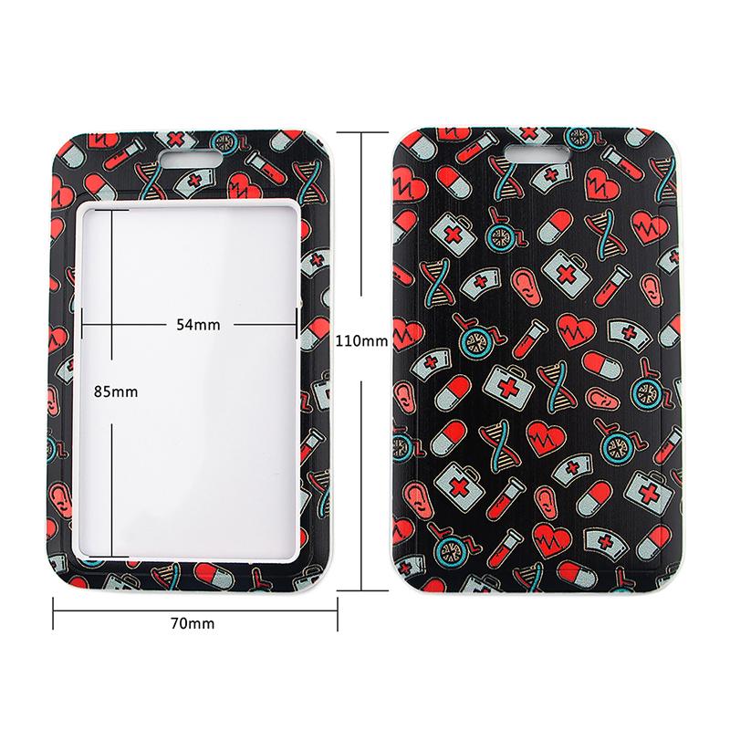 Medical signs Credential Holder Keychains Neck Lanyard For Pass Card Credit Card Holder Keychain Straps Mobile Phone Wholesale
