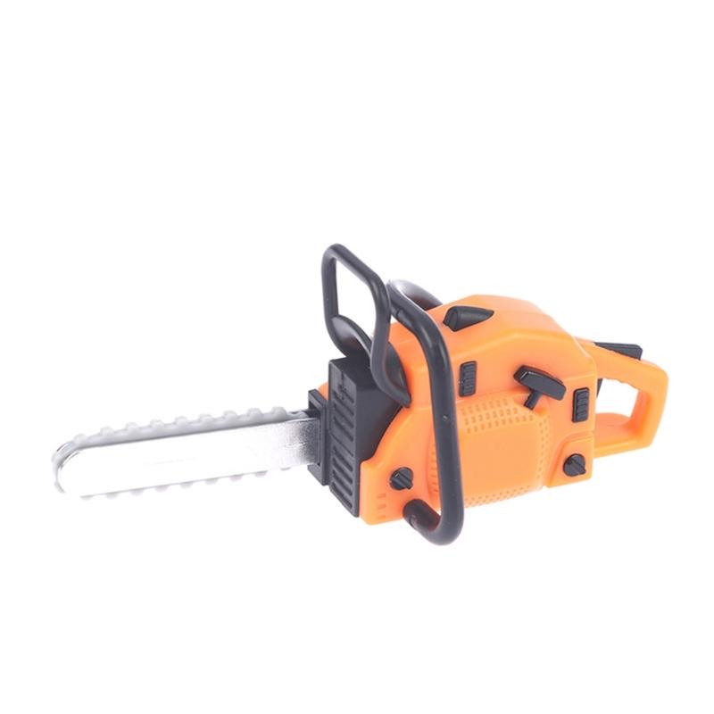 Creative Miniature Lawn Mower/Chainsaw for 1/12 Scale Dollhouses Simulation Plastic Mower Dollhouses Miniature Furniture