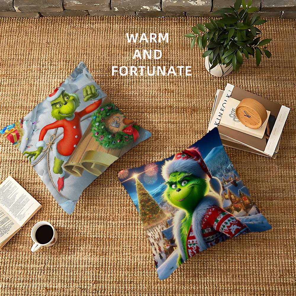 Film The G-Grinch C-Christmas Cushion Cover Polyester Sofa Cushions Decorative Throw Pillows Home Decoration Pillowcover