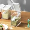 Seasoning Box with Cover Clear Large Capacity Seasoning Storage Container for Spices Salt Sugar Herbs