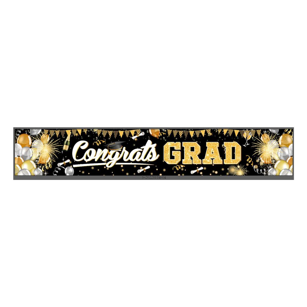Festive Decoration Oxford Cloth Banner Congratulations Grad Yard Party Graduation Poster Custom Outdoor