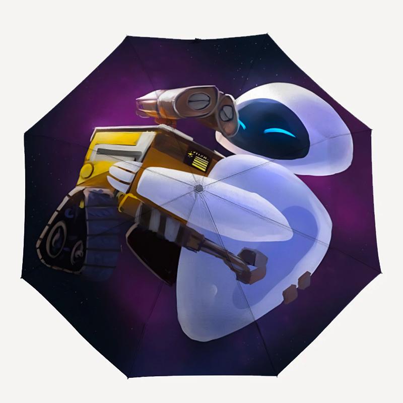 

1pc Robot Wall-E Automatic Open/close Folding Umbrella, Compact Portable Travel Umbrella, Perfect Gift for FriendsCute Umbrella y250812064