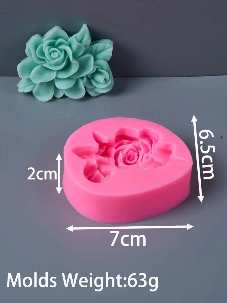 Flower Series: Gardenia, Frangipani, Silicone Mold, Handmade Chocolate Fondant, Epoxy Resin, Gypsum Resin Mold