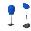 Hat Display Head Men Mannequin Model Multifunctional Caps Storage Rack with Base for Styling