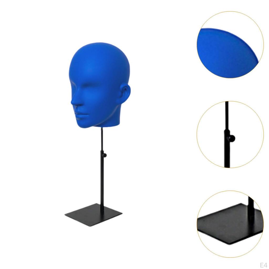 Hat Display Head Men Mannequin Model Multifunctional Caps Storage Rack with Base for Styling