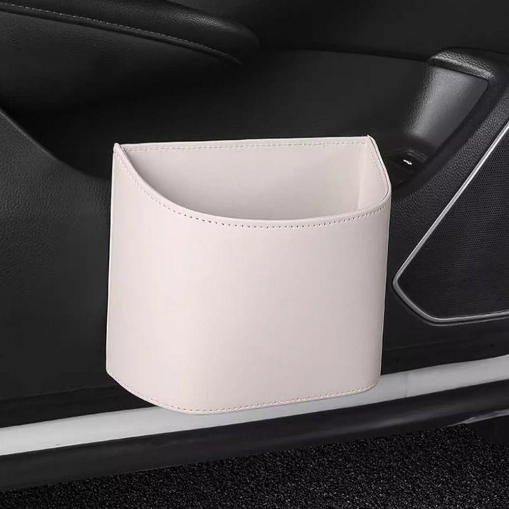 Hanging Vehicle Garbage Bin Waterproof Rubbish Bucket Car Backseat Storage Box Car Supplies