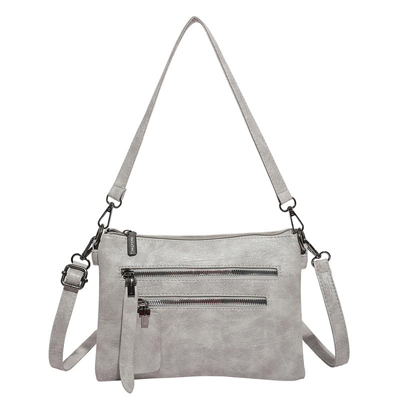 Women's Shoulder Bag Multi-Layer Crossbody Bag Soft Leather Mobile Phone Bag