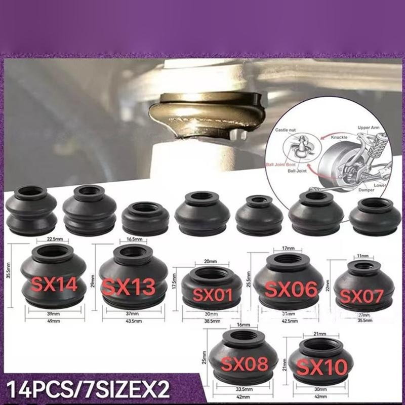 Universal Vehicle Ball Joint Protectors With Mudguard Design For Smooth Steering And Reduced Maintenance