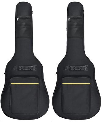 Socpuro Guitar 106cm Tall X 41cm Set with Gig Bag for Electric and Acoustic Oxford Shoulder or with Thick Case, Wide, 2-Piece Guitars, Cushioned,