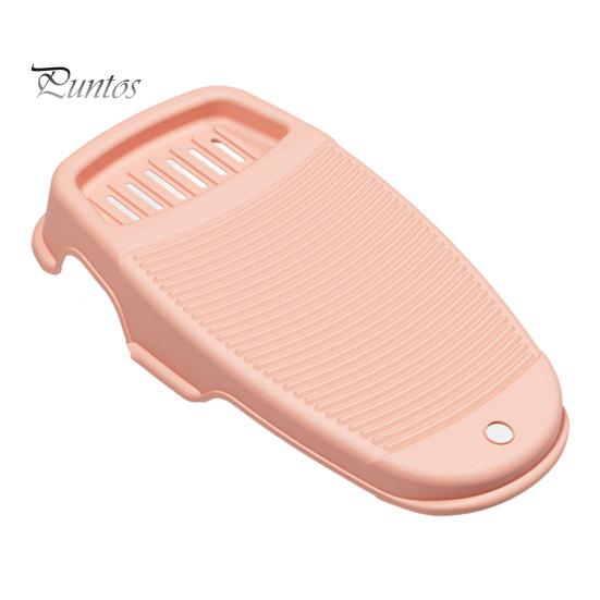 Household Hand Washing Board with Soap Sinks Drainage Holes Non-Slip Design Reinforced Bottom Portable Laundry Tool