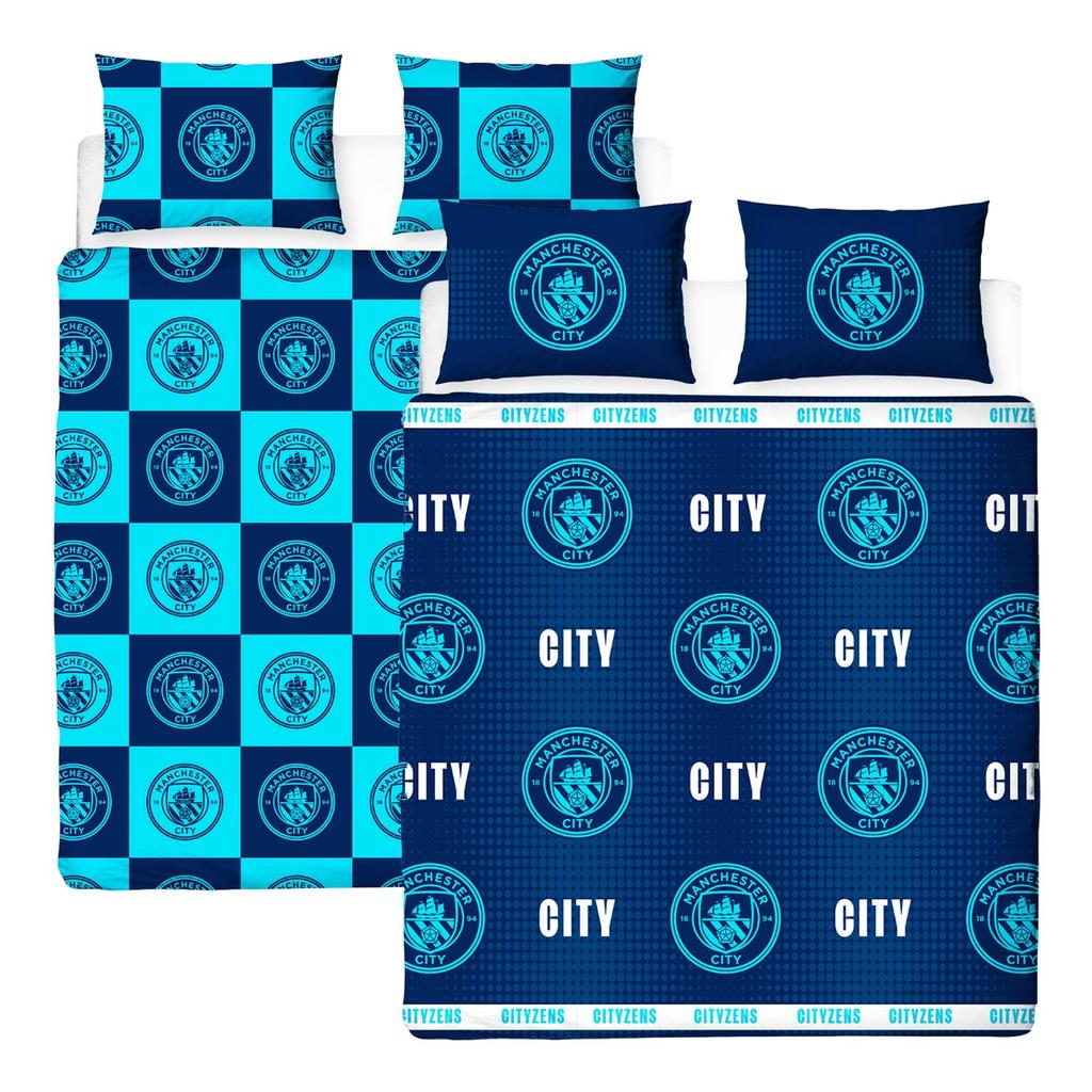 Manchester City FC Crest Reversible Duvet Set
