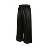 Jordan Solid Color Breathable Minimalist Lace-Up Mid-Rise Leather Pants Women Pants IO3049-010