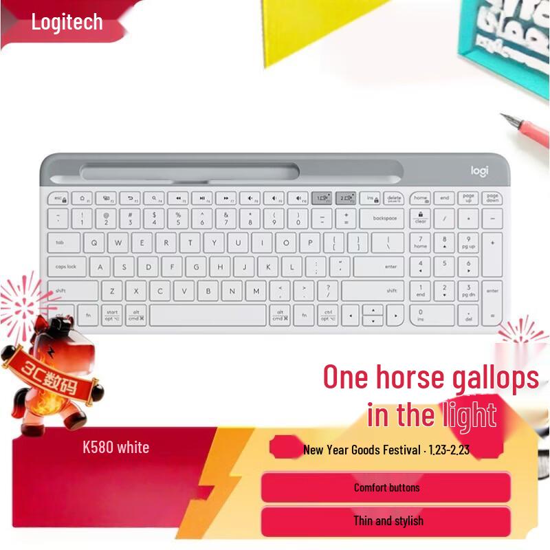 

Logitech K580 Fashion Series Wireless Bluetooth Keyboard