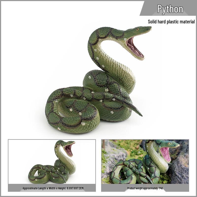 Reptile Simulation: Snake Wildlife Toy - Children's Cognitive Decor Model