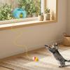 Suction-Cup Wand — Interactive Self-Play Toy For Cats, Featuring A Feather Wand With Bell — The Boredom Buster For