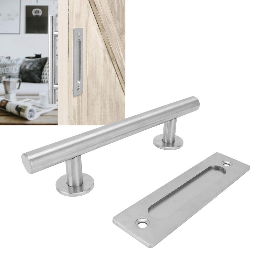12 Inch Barn Door Handle Stainless Steel Gate Pull Handle Durable Sliding Door Handle Barn