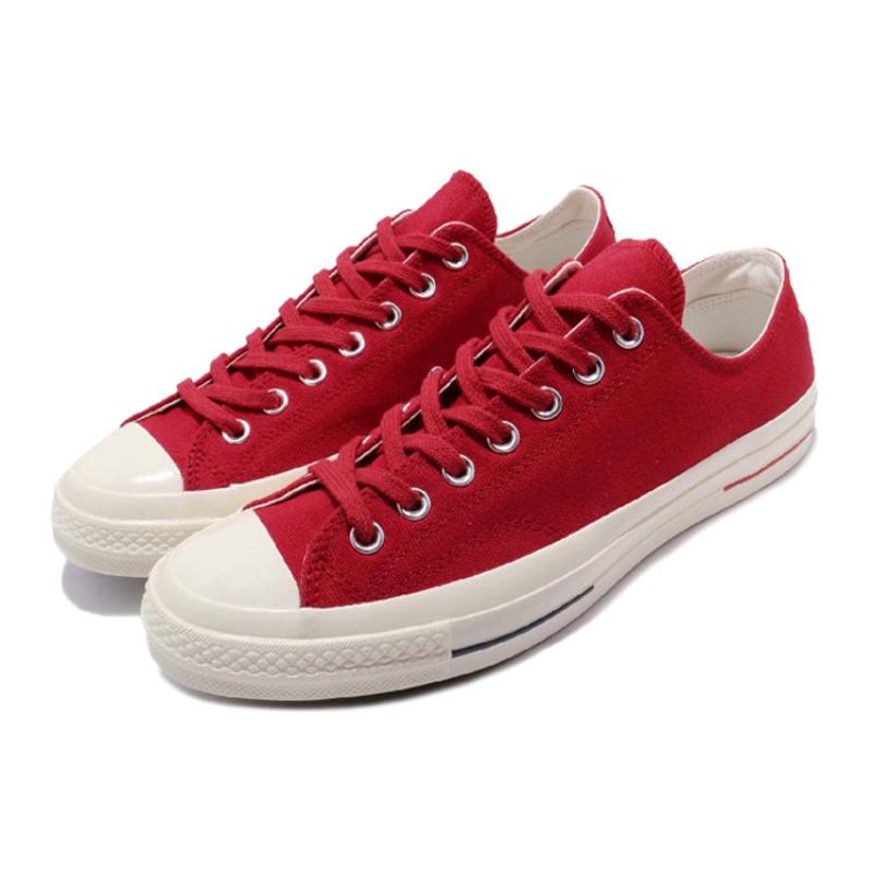 Converse Chuck Taylor All Star 1970s Trendy Versatile Low-Top Canvas Shoes Unisex Red