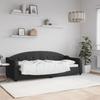 Vidaxl Sofa with Sleeping Function, Black, 80X200 Cm, Upholstered In Fabric