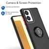 Armor Matte Case For Motorola Moto Edge 5G  Cover Ring Magnetic Holder Stand Shockproof Shell Fundas