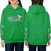 Kinder Langarm Lockerer Pullover Buchstabenaufdruck Kordelzug Kapuzen-Sweatshirt