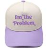 I'm the Problem Fun Embroidery Color Matching Truck Driver Hat Men's and Women's Casual Shade Baseball Cap