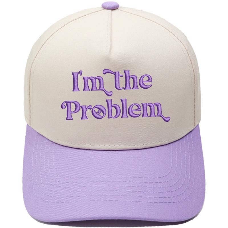 I'm the Problem Fun Embroidery Color Matching Truck Driver Hat Men's and Women's Casual Shade Baseball Cap