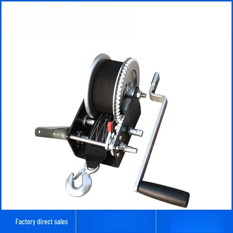 Jundingying 2000lb Hand Winch with 10m Steel Wire Rope