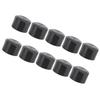 10PCS Motorcycle Head Bolt Cover Black Flat CNC Aluminum Engine Screw Topper Covers Caps Universal