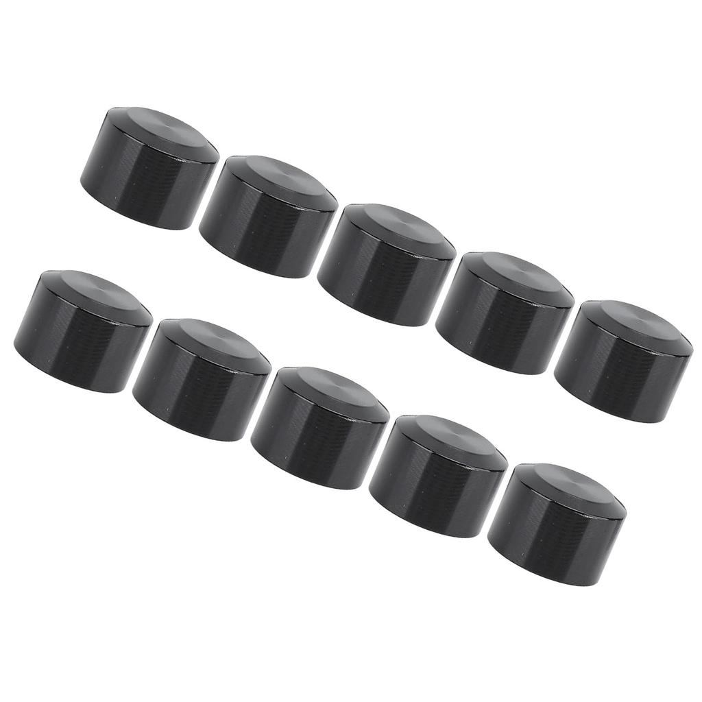10PCS Motorcycle Head Bolt Cover Black Flat CNC Aluminum Engine Screw Topper Covers Caps Universal