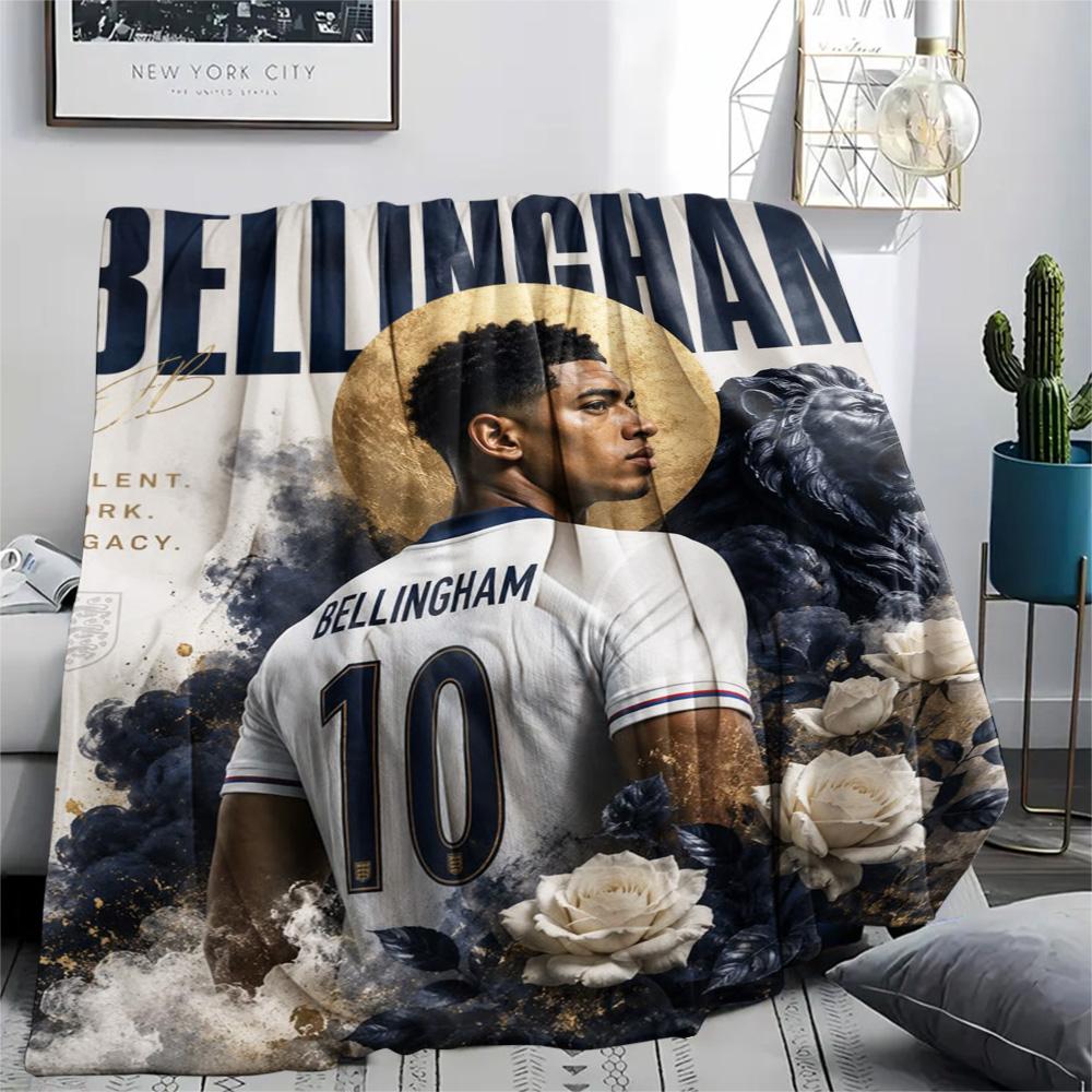 Bellingham Futbola Zvaigzne Rožu Plakāts Flaneļa