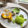 Heat Resistant Knitted Cup Mat Funny Insulation Pad Tableware Animal Drink Coaster  Desk Decor