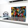 Szklana Płyta Ochronna Na Kuchenkę 80x52 Pop Art