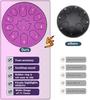 Steel Tongue Drum 6 Inch 11 Notes, Glucophone Ethereal Music Drum Percussion Instrument For Yoga Meditation