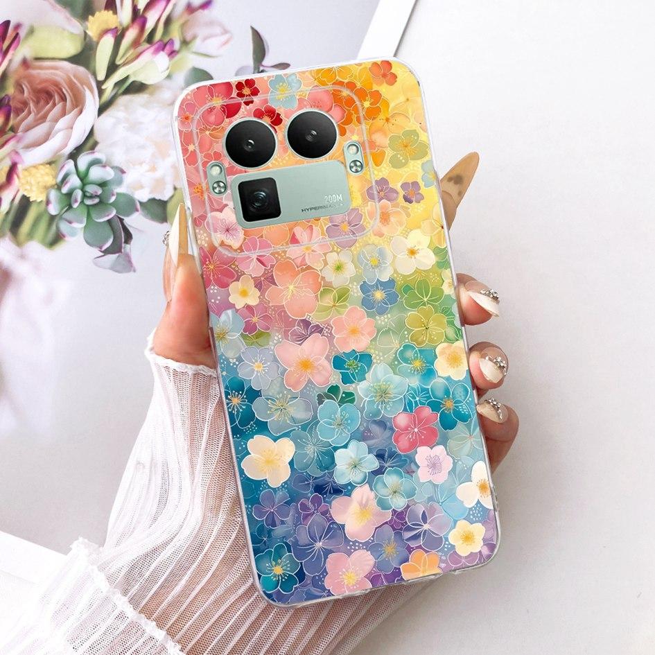 For Realme GT8 Pro 2025 Case RMX5210 Popular Flower Bowknot Soft Slim Silicone Back Cover For Realme GT 8 GT8 RealmeGT8 5G Coque