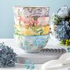 Ru Han Chinese 'A Path of Blooming Flowers' 6-Person Bone China Dinnerware Gift Set