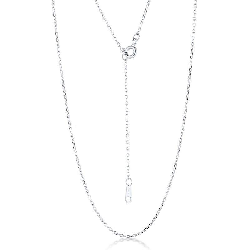 

S925 Sterling Silver Simple Chain Necklace Pendant NL016137