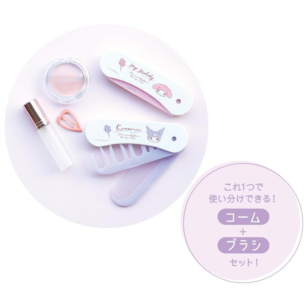 T's Factory Sanrio 2-Way Bang Styling Comb Flowers/Kitty Design Hair Accessory
