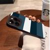 Blue White Striped Pattern Phone Case for Samsung Galaxy S26 S25 S24 S23 Ultra S22 Plus S21 FE A16 A36 A56 A55 A15 A54 A53 Cover