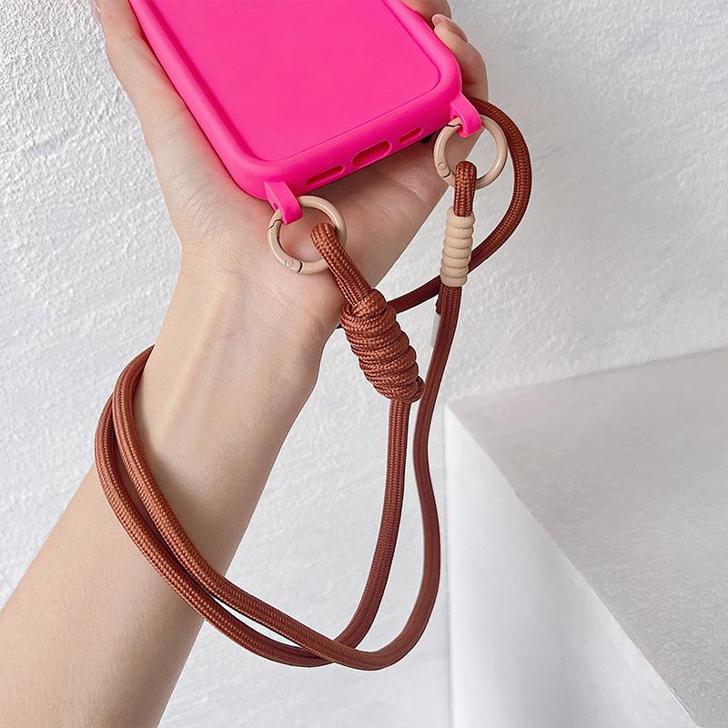 Adjustable 6MM Crossbody Phone Lanyard Clip with Anti-Lost Feature