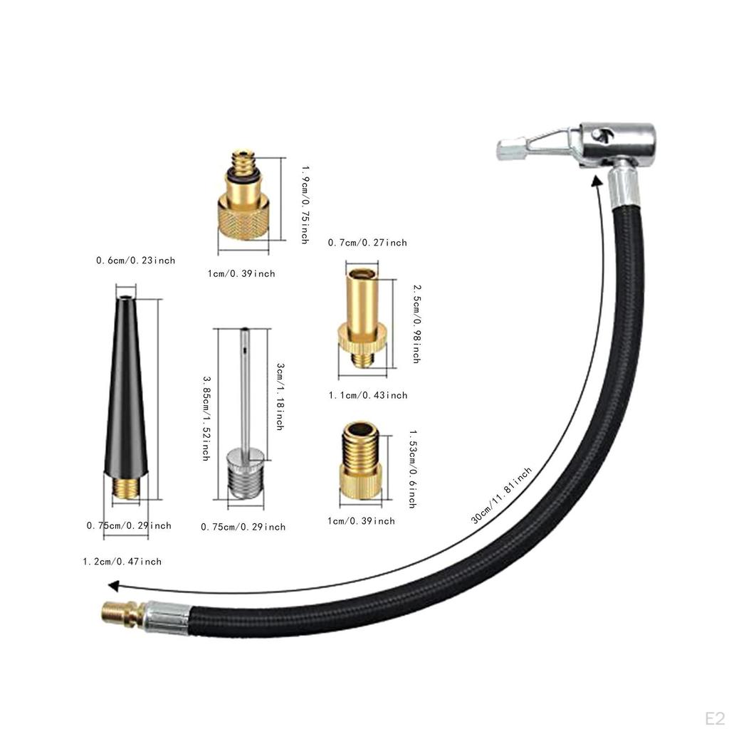 Luftpumpe Inflator Verlängerungsschlauch Reifenventil Schlauch Wartung Spannfutter Adapter LKW
