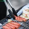 Stainless Steel Food Tongs-Heat-Resistant Silicone Grip Tongs for Cooking, Grilling & Serving (7/9/12inch, Black/Red)